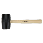 Młotek gumowy 58 mm/450 g, trzonek drewniany