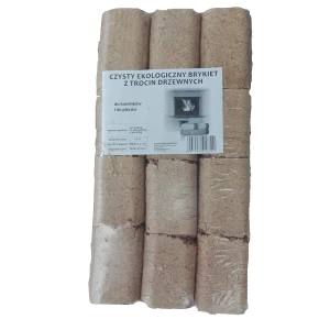 Czysty ekologiczny brykiet RUF z trocin drzewnych 10 kg