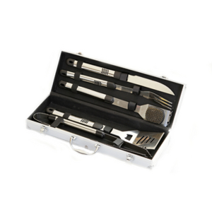 Zestaw akcesoriów do grillowania w walizce INOX Activa - 5 części