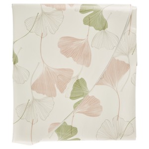 Obrus z ceraty Ginko 140 cm okrągły biały