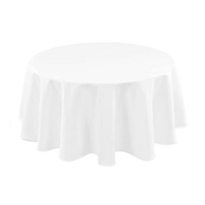 Obrus okrągły średnica 160 cm biały Basic
