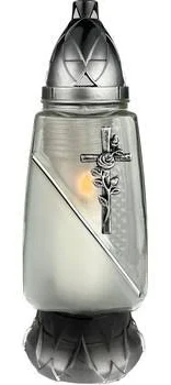 Znicz Z-463 satyna chrom krzyżyk 100g 36h shopping
