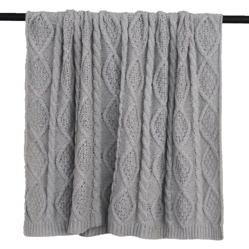 Koc 127 x 152 cm szary 973537.png