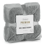 Koc Tedy 200 x 220 cm srebrny