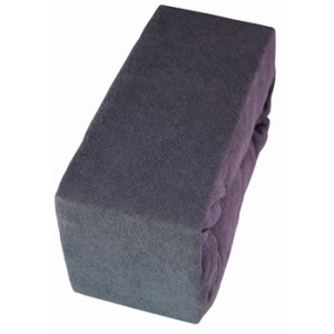 Prześcieradło frotte z gumką 220cmx200cm grafit