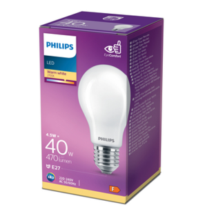 Żarówka LED Philips 4,5W E27 230V barwa ciepła INCA