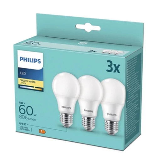 Żarówka LED Philips 8W E27 3 szt. 2700K 1768511761167-27977-3-0drfu.png