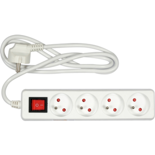 VOREL Przedłużacz elektryczny biały 1,5 m z wyłącznikiem, 4 gniazda z uziemieniem 1768509031913-21763-3-1wjqek.png