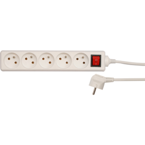 VOREL Przedłużacz elektryczny biały 1,5 m z wyłącznikiem, 5 gniazd z uziemieniem 1768509171592-22057-3-jgty2z.png