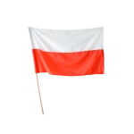 Flaga narodowa na drzewcu