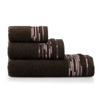 Ręcznik Grafik 30x50 cm 450 g/m2 kolor brązowy