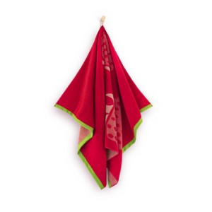 Ręcznik Strawberry 100x160 cm 380 g/m2 kolor czerwony