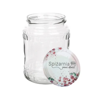 Słoik 720ml z zakrętką fi 82 (6 zaczepowa) komplet 6 sztuk Spiżarnia Pani Domu