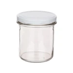 Słoik 350 ml z zakrętką białą fi 82 (6 zaczepowa) komplet 6 sztuk
