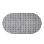 Mata łazienkowa owalna szara