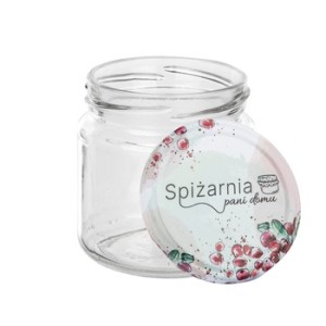 Słoik 330 ml z zakrętką fi 82 6 zaczepową komplet 6 sztuk Spiżarnia Pani Domu