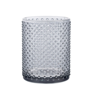 Kubek na szczoteczki szklany 8x8x10 cm popielaty Altom Design