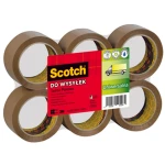 Taśma pakowa Scotch® do wysyłek, mocna, brązowa, 50mm x 66m, 6 szt.