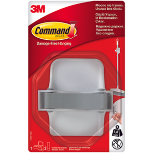 Command™ Uchwyt na szczotki, 17007, 1 uchwyt + 2 duże paski