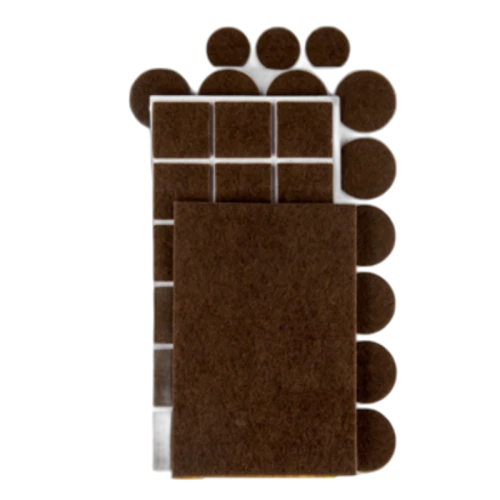 Podkładki filcowe samoprzylepne, brązowe, 106 szt. 1768511094915-26526-3-i35fu.png
