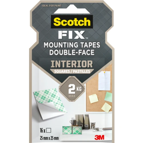Scotch-Fix™ Kwadraty montażowe do wewnątrz, 25 mm x 25 mm, 16 pasków/opakowanie 1768512731153-29695-3-b4vcm.png