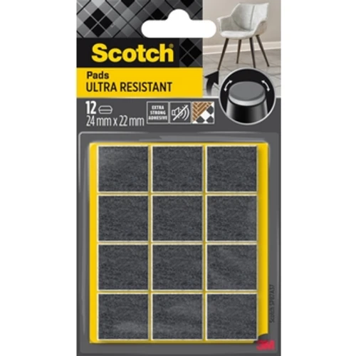 Scotch® Ultra odporne podkładki filcowe, szare, 24 x 22 mm, 12 szt./opak. 1768521986696-45977-3-4b12w.png