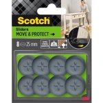 Scotch® Podkładki ochronno - ślizgowe, szare, Ø25mm, 8 szt./opak.