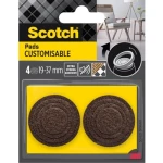 Scotch® Regulowane podkładki filcowe, brązowe, Ø19-37 mm, 4 szt./opak.
