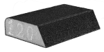 Gąbka ścierna 98 x 25 x 68 mm, K120, skośna