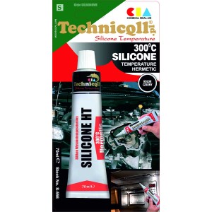 Silikon wysokotemperaturowy Technicqll czarny 70ml