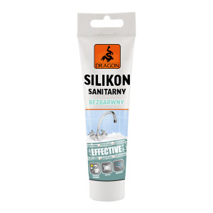Silikon sanitarny 100ml bezbarwny - dragon