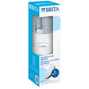 Butelka z filtrem BRITA VITAL 0,6L Pastelowy błękit + 2 filtry BRITA MicroDisc