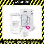 Dzbanek filtrujący Aquaphor szklany Glass poj. 2,5l + wkład Maxfor+ Mg. Kolor biały