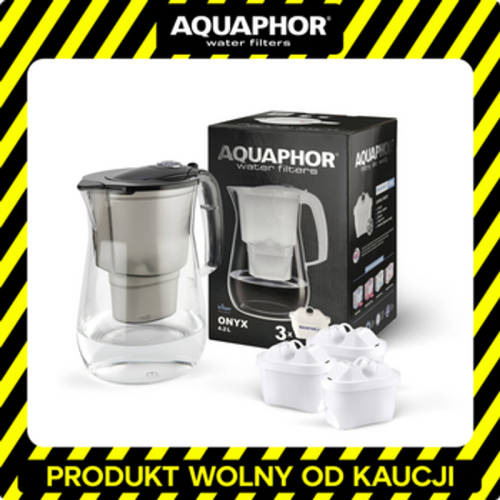 Dzbanek filtrujący Aquaphor Onyx poj. 4,2l + 3 wkłady Maxfor+ Mg. Kolor czarny. 1768518799971-40373-3-26gxs.png