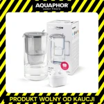 Dzbanek filtrujący Aquaphor szklany Glass poj. 2,5l + wkład Maxfor+ Mg. Kolor szary