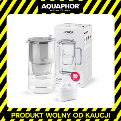 Dzbanek filtrujący Aquaphor szklany Glass poj. 2,5l + wkład Maxfor+ Mg. Kolor szary 1768518817237-40404-3-kg4hxr.png
