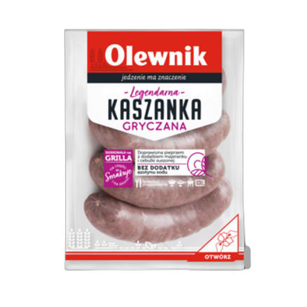 Kaszanka gryczana Olewnik 500 g Kaszanka gryczana Olewnik (z wagi) ok. 0,5kg