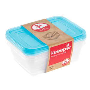 Zestaw 3 pojemników fredo fresh 1,25 l Keeeper