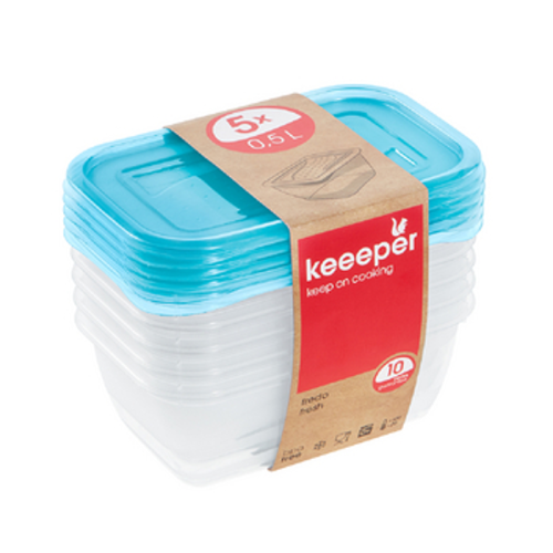 Zestaw 5 pojemników fredo fresh 0,5 l Keeeper 1768505277961-14211-3-sg0v15.png