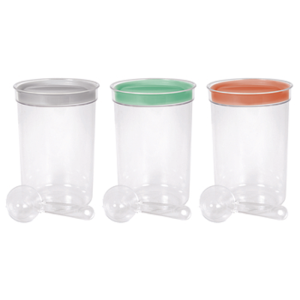 Pojemnik na artykuły sypkie Mix miętowy/ jasnoszary/ brzoskwiniowy 1,7L Curver