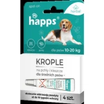 Happs Herbal - krople na pchły i kleszcze dla średnich psów 10 - 20kg (4 szt.)