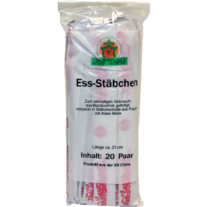 Pałeczki bambusowe w opakowaniu papierowym 20 par JADE TEMPLE
