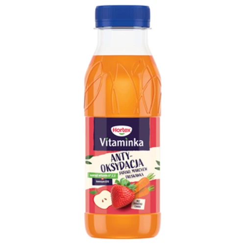 Hortex Vitaminka jabłko, marchew, truskawka Sok butelka aPet 300ml 1771425194528-57-2-qw1qim.png