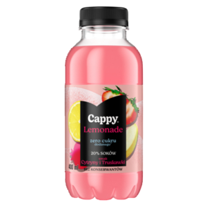 Cappy Lemonade o smaku Cytryny i Truskawki 400 ml