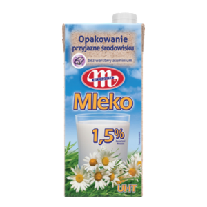 Mlekovita Mleko UHT 1,5% tłuszczu 1l