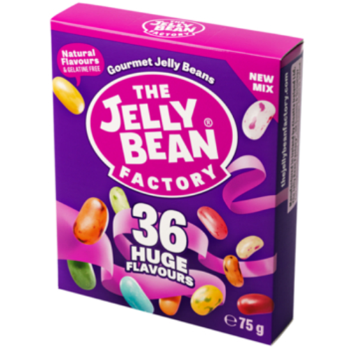 Cukierki do żucia The Jelly Bean Factory 36 smaków, mix 75 g 1768524514430-50598-3-cy52r4.png