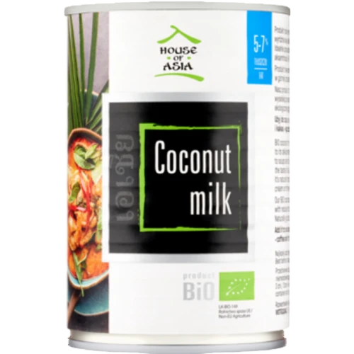 House of Asia mleczko kokosowe bio 5-7% 400ml bcbecc497bd3d9edb8150913a20558c4.png