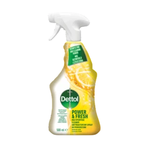 Dettol Wielofunkcyjny Spray Do Powierzchni Power&Fresh Limonka i Cytryna 500ml