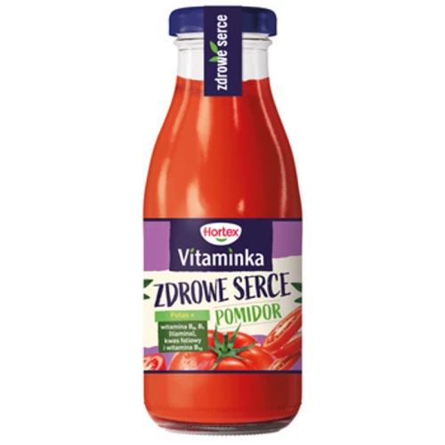 Hortex sok Vitaminka Pomidor Zdrowe Serce butelka szklana 250ml 1768524690407-50987-3-rspnf.png