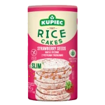 Kupiec Wafle ryżowe z suszonymi pestkami truskawki 90g